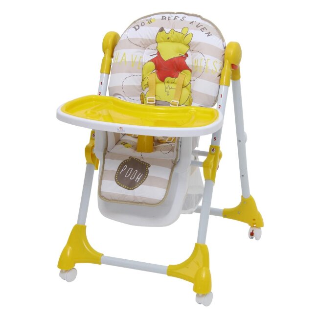 Стульчик для кормления Polini kids Disney baby 470 Медвежонок Винни "Чудестный день" желтый Стульчик для кормления Polini kids Disney baby 470 Медвежонок Винни "Чудестный день" желтый