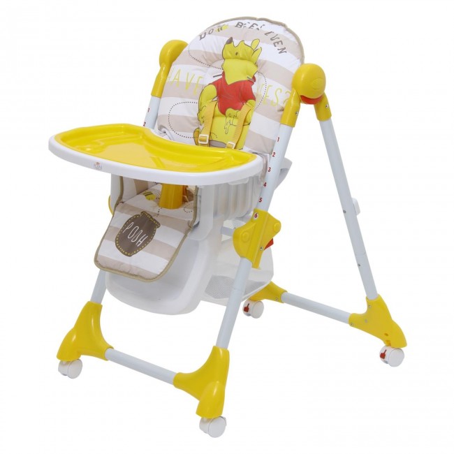 Стульчик для кормления Polini kids Disney baby 470 Медвежонок Винни "Чудестный день" желтый Стульчик для кормления Polini kids Disney baby 470 Медвежонок Винни "Чудестный день" желтый